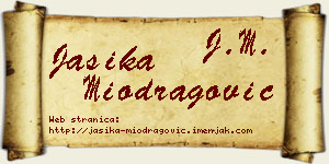 Jasika Miodragović vizit kartica